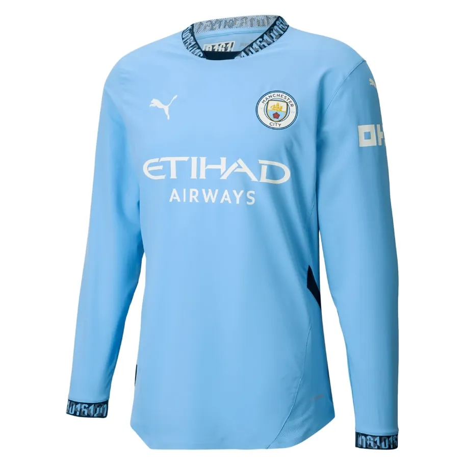 Maillot Manchester City Domicile 2024/25 Ml - Authentic