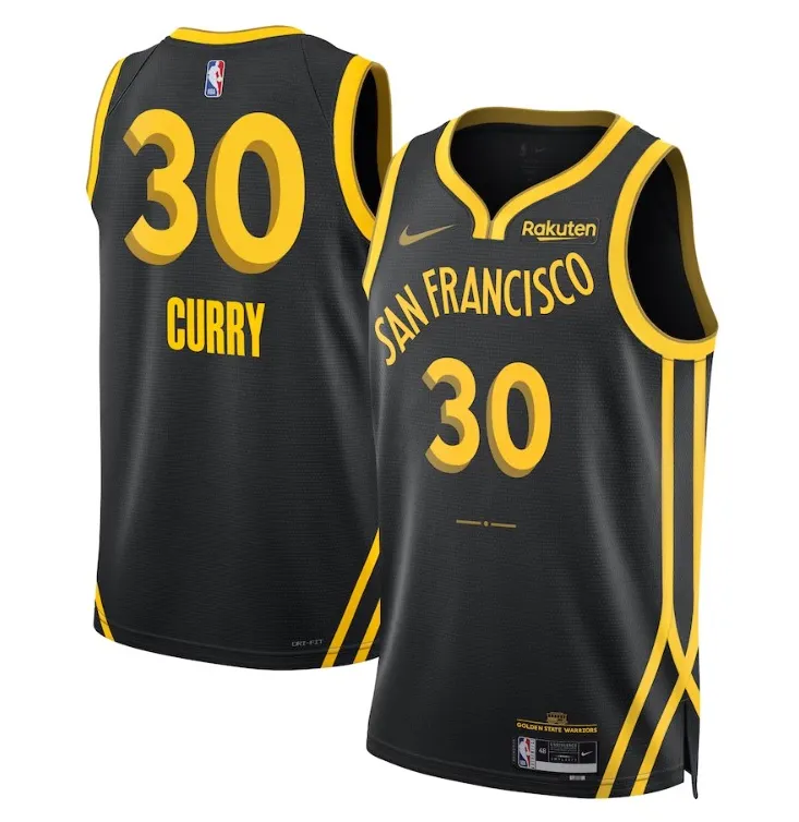 Stephen Curry Golden State Warriors 2023/24 Black - City