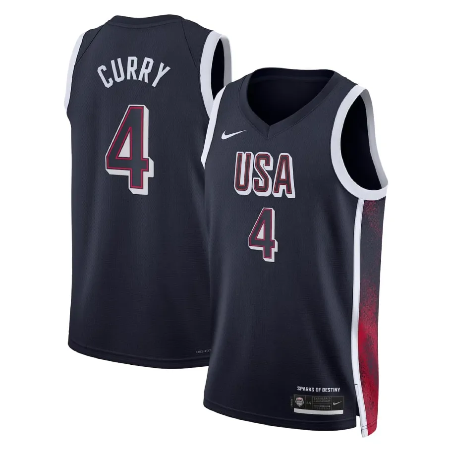 Stephen Curry Usa Olympics 2024 - Navy