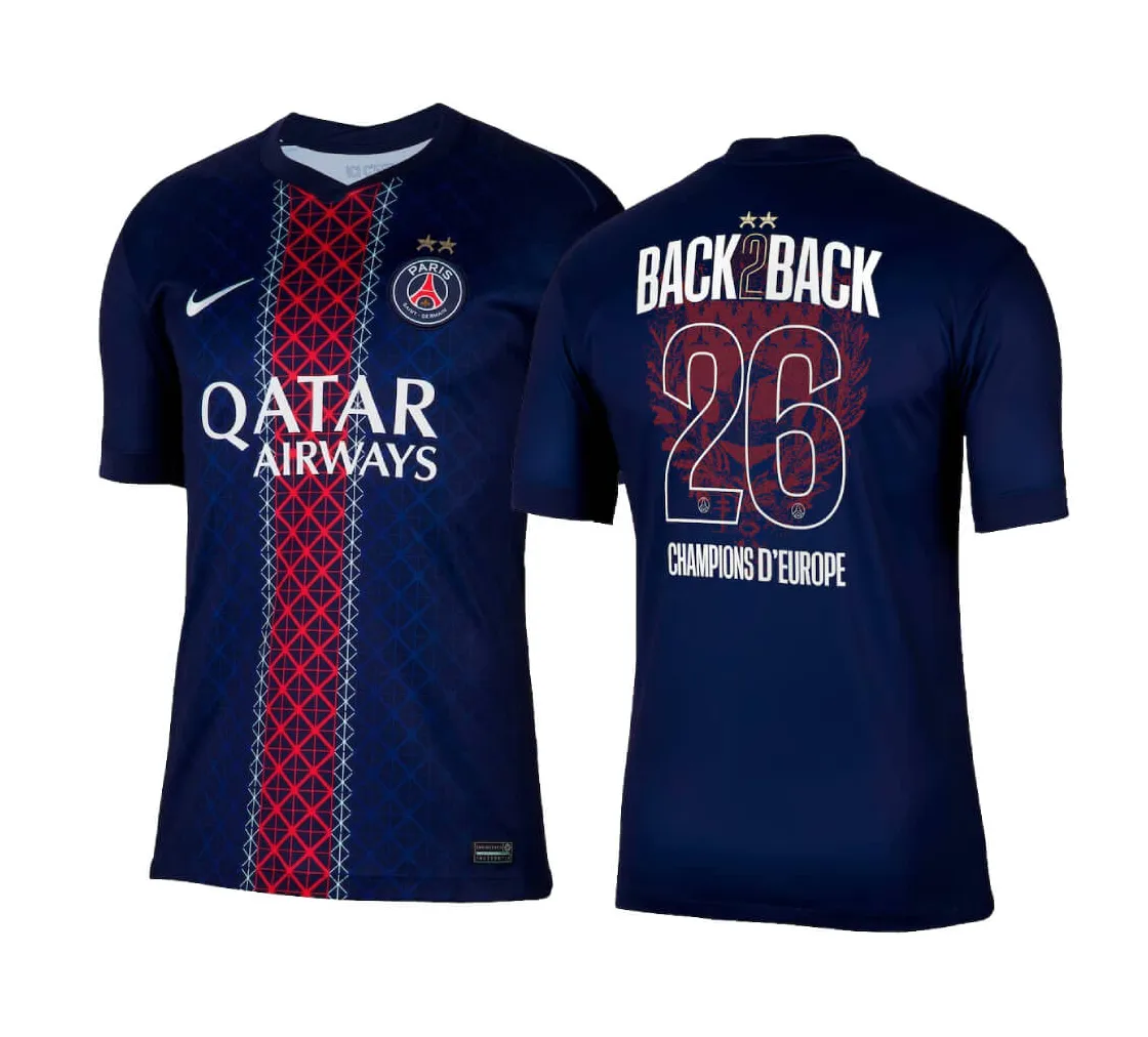 Maillot Psg Domicile 2025/26 - Champions Back2back