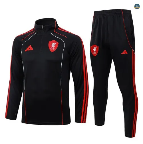 Survetement foot Liverpool 2026/27 Noir Retro
