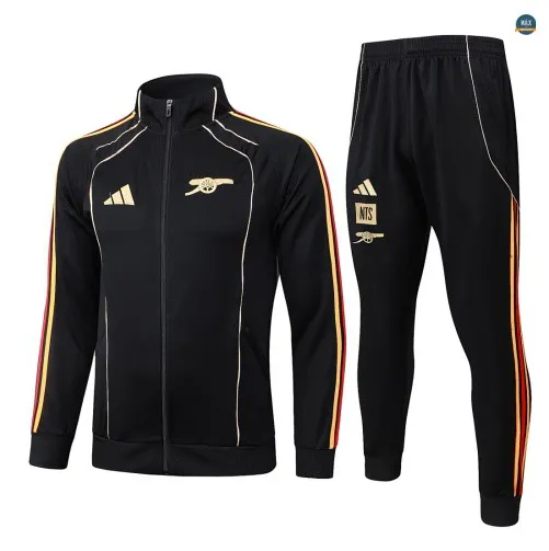 Veste Survetement Enfant foot Arsenal 2026/27 Noir Retro
