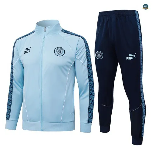 Veste Survetement Enfant foot Manchester City 2026/27 Bleu