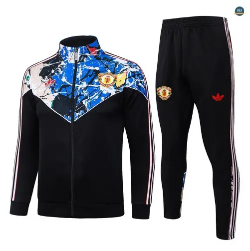 Veste Survetement Enfant foot Manchester United 2026/27 Noir