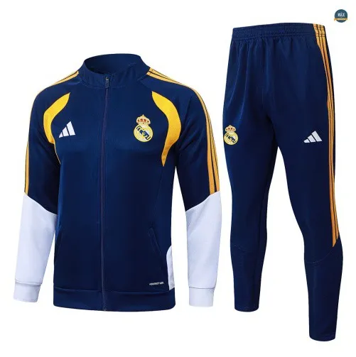 Veste Survetement Enfant foot Real Madrid 2026/27 Bleu Marine/Bl