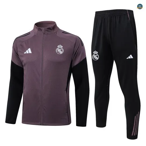 Veste Survetement Enfant foot Real Madrid 2026/27 Gris/Violet