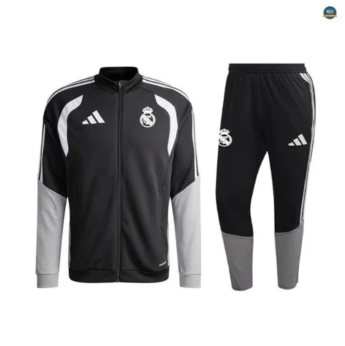 Veste Survetement Enfant foot Real Madrid 2026/27 Noir