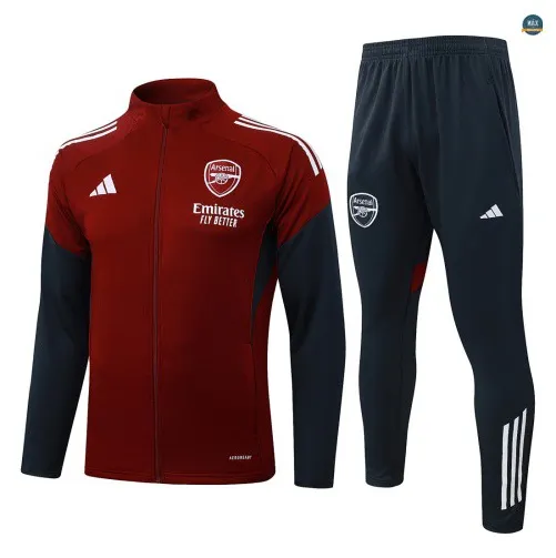 Veste Survetement foot Arsenal 2026/27 Rouge/Blanc