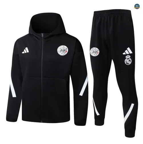 Veste Survetement foot à capuche AFC Ajax 2026/27 Noir