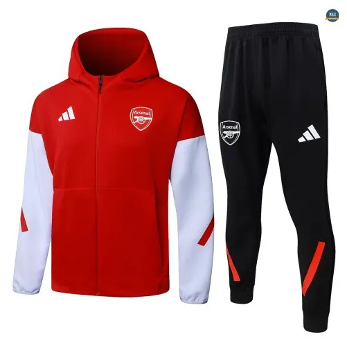 Veste Survetement foot à capuche Arsenal 2026/27 Rouge