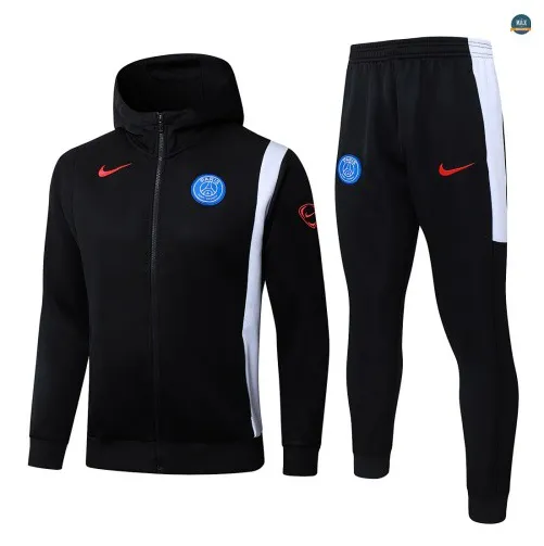 Veste Survetement foot à capuche PSG 2026/27 Noir