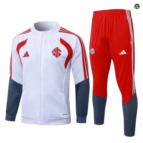 Veste Survetement foot SC Internacional 2026/27 Blanc/Rouge