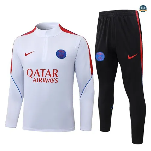 Acheter Survetement Foot Paris Saint Germain 2026/27 Blanc/Rouge