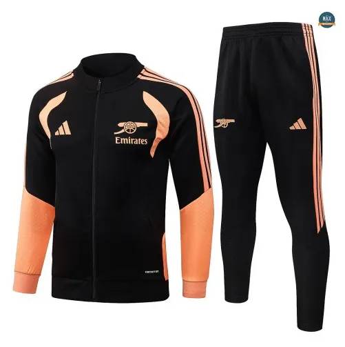 Acheter Veste Survetement Foot Arsenal 2026/27 Noir/Orange