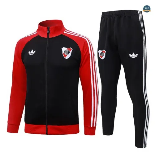 Marque Veste Survetement Foot River Plate 2026/27 Noir