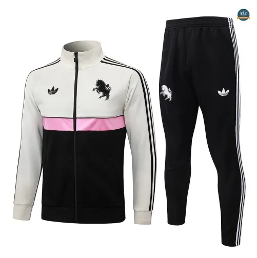 Veste Survetement Enfant Foot Juventus 2026/27 Noir/Blan