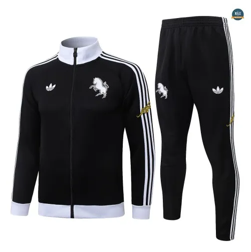 Veste Survetement Foot Juventus 2026/27 Noir/Gris