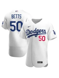 Mookie Betts Los Angeles Dodgers - White