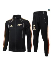 Veste Survetement Enfant foot Arsenal 2026/27 Noir Retro