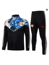 Veste Survetement Enfant foot Manchester United 2026/27 Noir