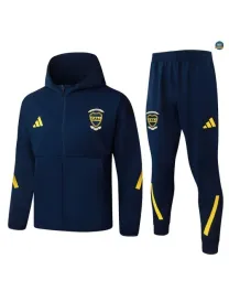 Veste Survetement foot à capuche Boca Juniors 2026/27 Bleu Marin