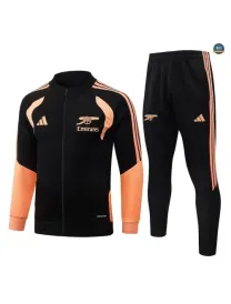 Acheter Veste Survetement Foot Arsenal 2026/27 Noir/Orange
