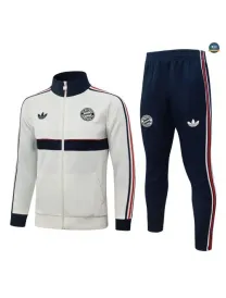 Veste Survetement Foot Bayern Munich 2026/27 blanc cass