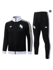 Veste Survetement Foot Juventus 2026/27 Noir/Gris