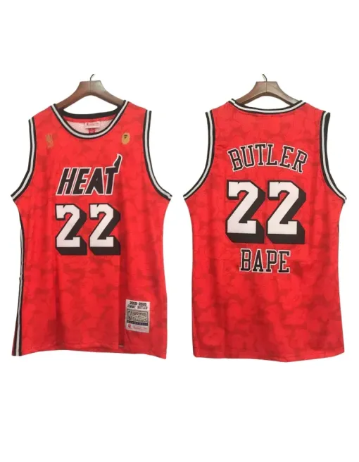 Jimmy Butler Miami Heat X Bape Red - 2023