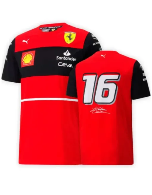 T-shirt Équipe Scuderia Ferrari 2022 - Charles Leclerc