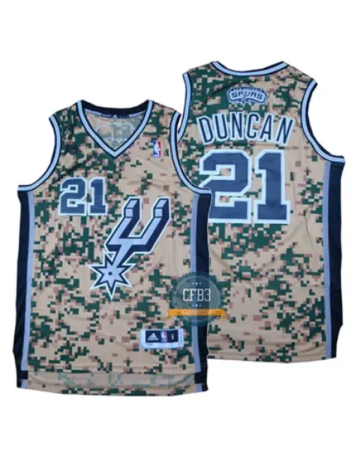 Tim Duncan San Antonio Spurs - Camo