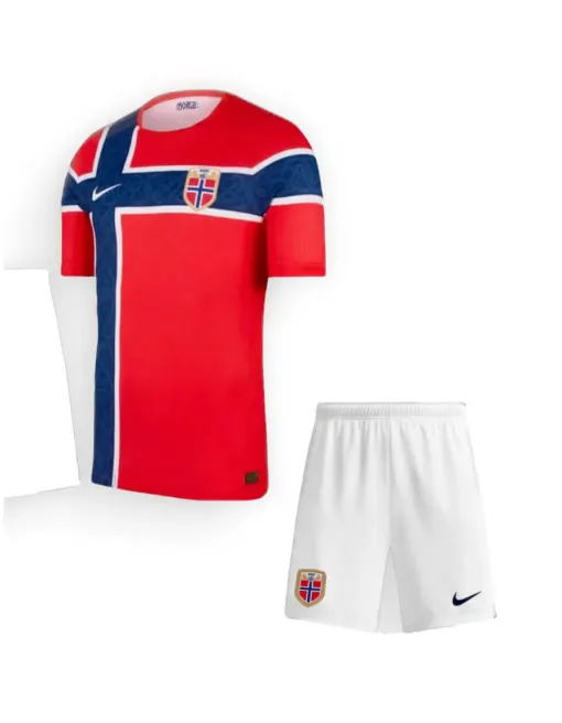 Maillot Norvège Domicile 2026 Junior Kit