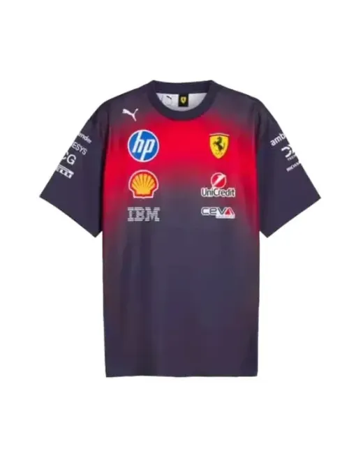 T-shirt Équipe Scuderia Ferrari 2026 Édition Spéciale Gp De Chine