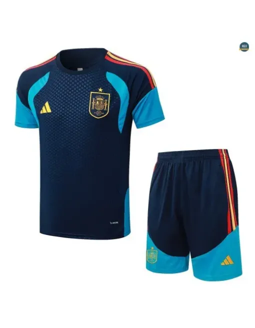 Maillot Training Foot Espagne + Shorts 2026/27 Bleu Marine