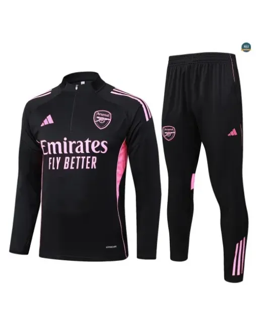 Survetement Enfant foot Arsenal 2026/27 Noir/Rose