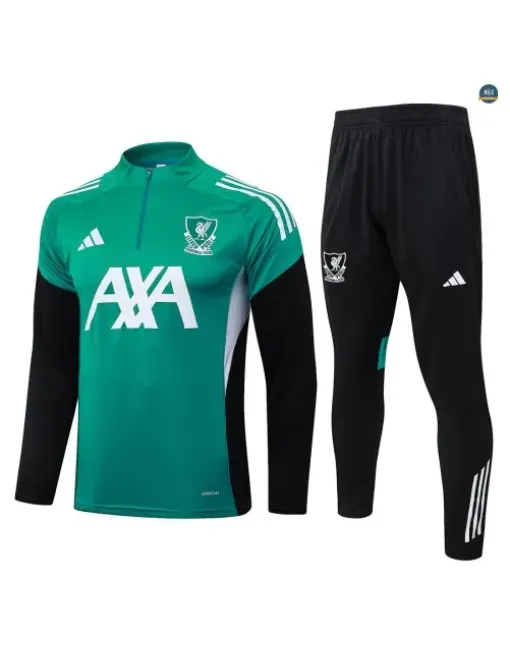 Survetement Enfant foot Liverpool 2026/27 Vert/Blanc