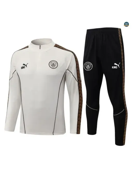 Survetement Enfant foot Manchester City 2026/27 blanc cassé