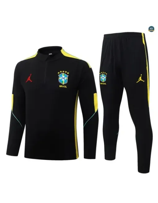 Survetement foot Brésil 2026/27 Noir/Jaune