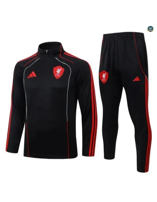 Survetement foot Liverpool 2026/27 Noir Retro