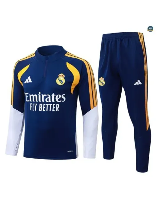 Survetement foot Real Madrid 2026/27 Bleu Marine/Blanc