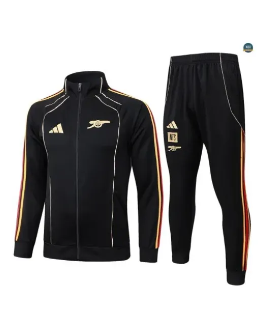 Veste Survetement Enfant foot Arsenal 2026/27 Noir Retro