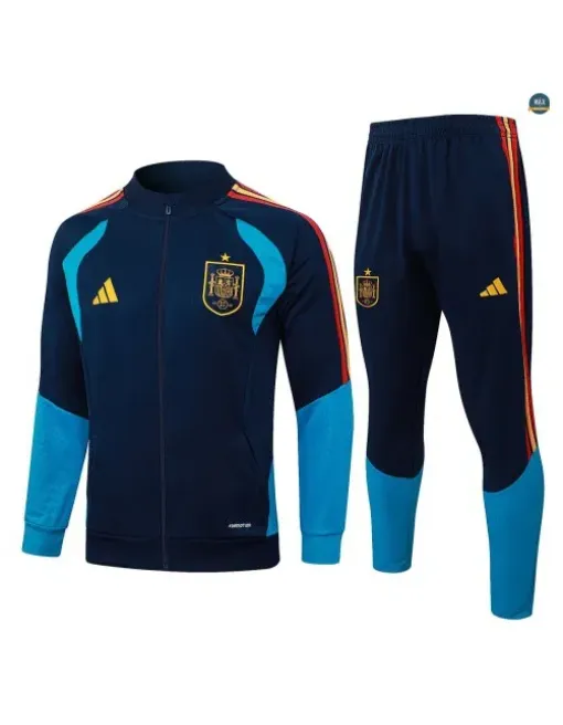 Veste Survetement Enfant foot Espagne 2026/27 Bleu Marine