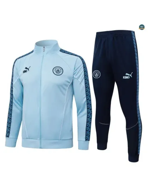 Veste Survetement Enfant foot Manchester City 2026/27 Bleu