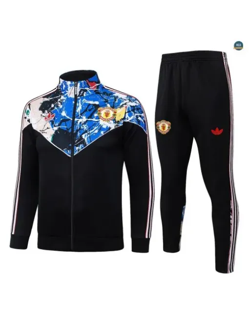 Veste Survetement Enfant foot Manchester United 2026/27 Noir