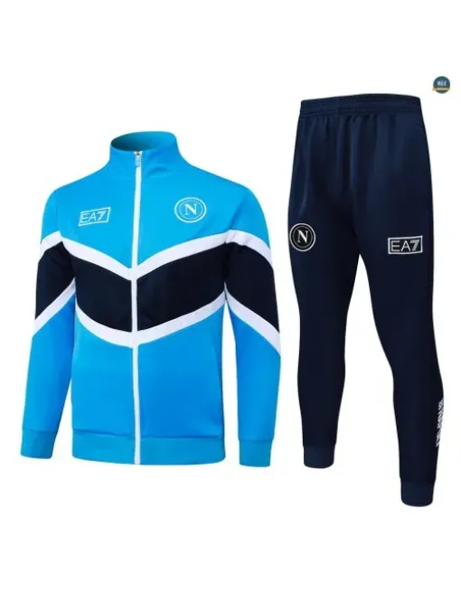 Veste Survetement Enfant foot Naples 2026/27 Bleu