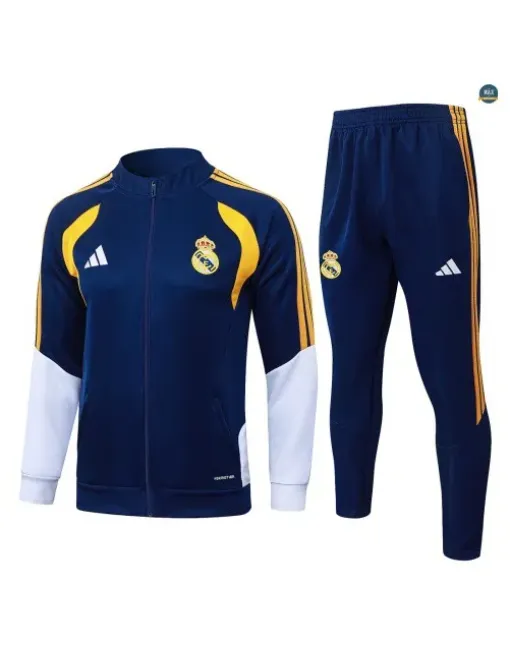 Veste Survetement Enfant foot Real Madrid 2026/27 Bleu Marine/Bl