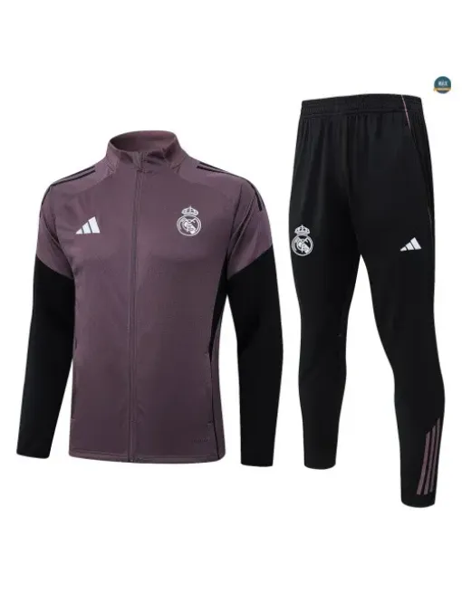 Veste Survetement Enfant foot Real Madrid 2026/27 Gris/Violet