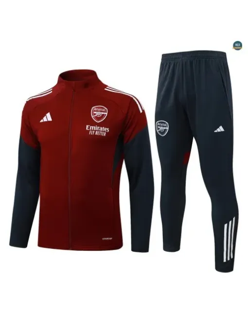 Veste Survetement foot Arsenal 2026/27 Rouge/Blanc