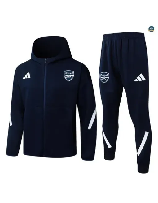Veste Survetement foot à capuche Arsenal 2026/27 Bleu Marine