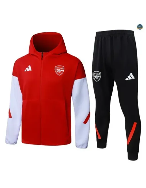 Veste Survetement foot à capuche Arsenal 2026/27 Rouge